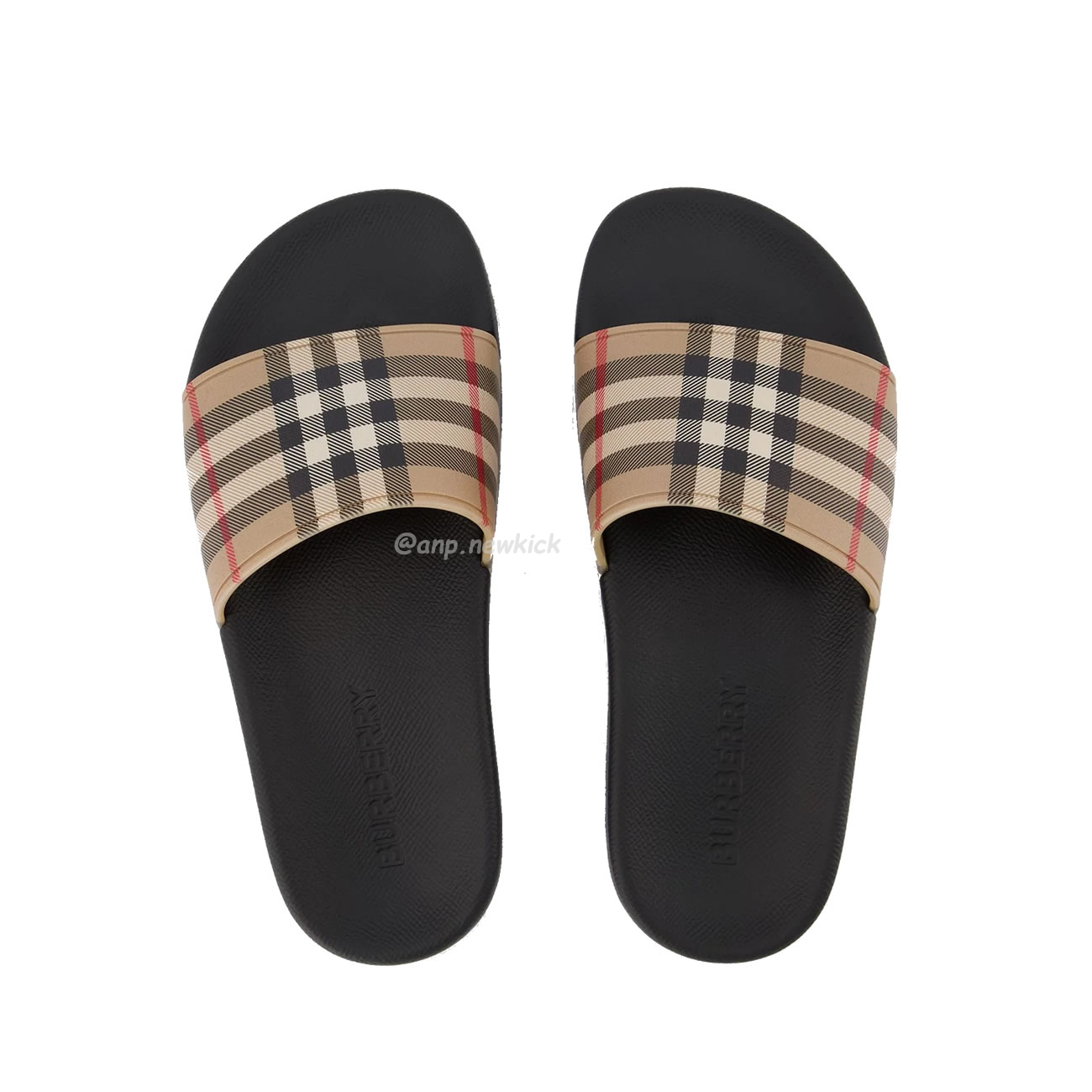 Burberry Vintage Check Slides Beige (9) - newkick.app